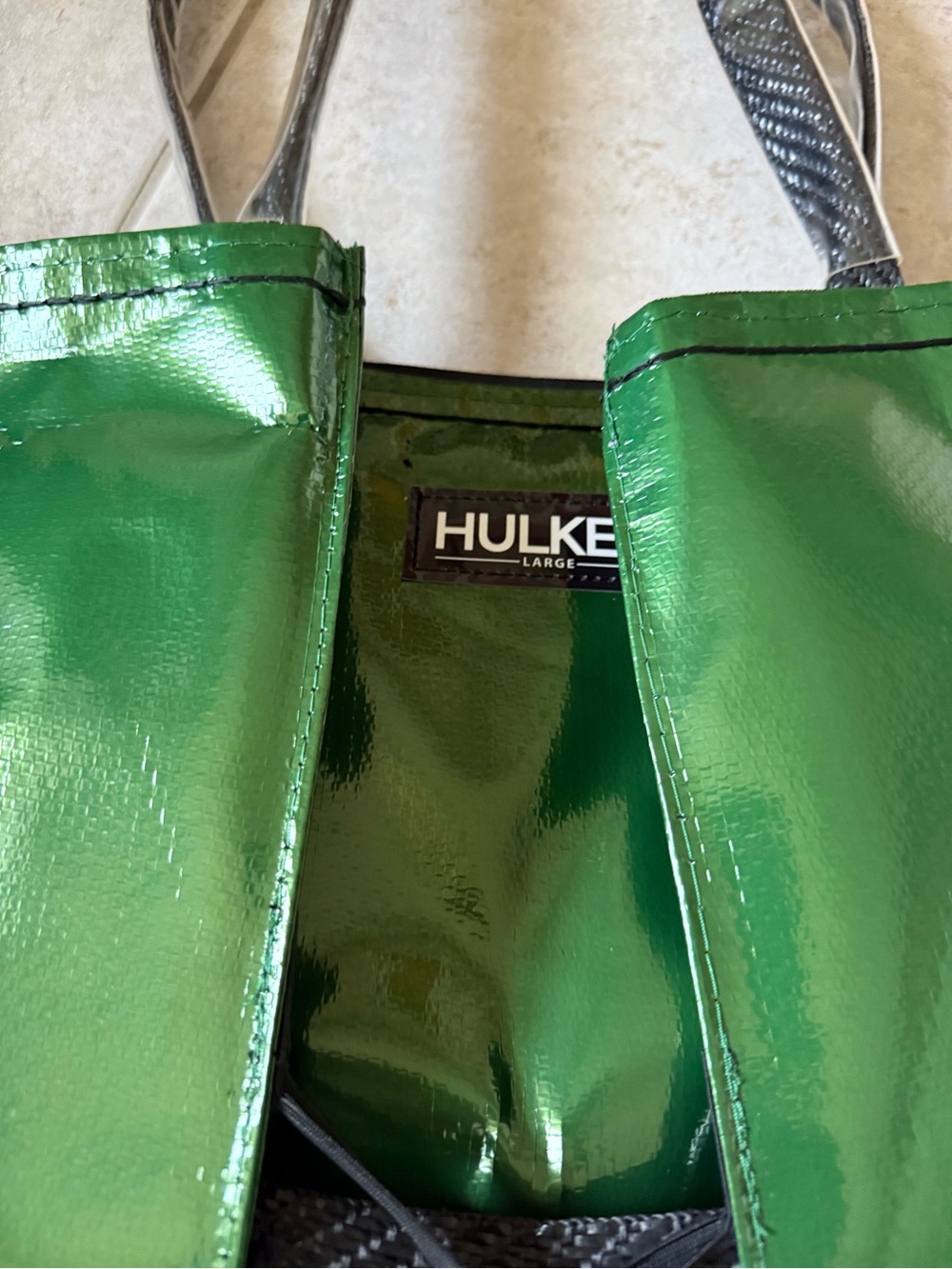 Hulken Metalliac Green  Signature Rolling Tote Bag - Picture 8 of 13